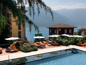 Most beautiful hotel on Lake Como. Grand Hotel Tremezzo. Old world glamour and celebrity style poolside. La Dolce Vita